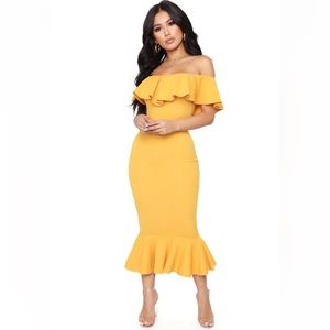 Moments Like This - Ruffle Midi Dress